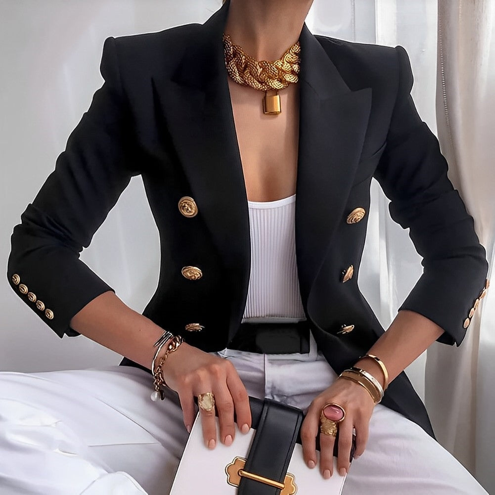 Nicolette | Women's Chic Double-Breasted Blazer Trousers Set