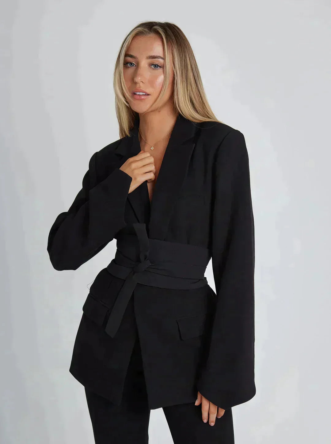 Sutton | Women's Belted Blazer with Sleek Silhouette