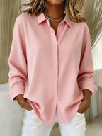 Livia | Women's Elegant Collared Blouse with Button-Down Design
