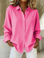 Livia | Women's Elegant Collared Blouse with Button-Down Design