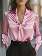 Celeste | Women's Elegant Satin Blouse