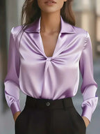 Celeste | Women's Elegant Satin Blouse