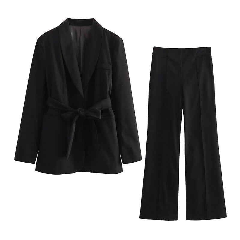 Priya | Women's Stylish Two Piece Suit Set with Tie Waist