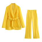 Priya | Women's Stylish Two Piece Suit Set with Tie Waist