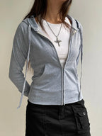 Selene | Women's Zipped Hoodie with Pocket Detail