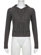 Selene | Women's Zipped Hoodie with Pocket Detail
