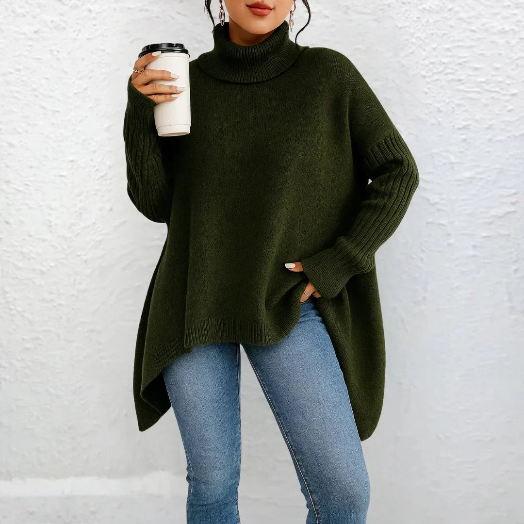 Briar | Women's Loose Turtle Neck Knit Sweater