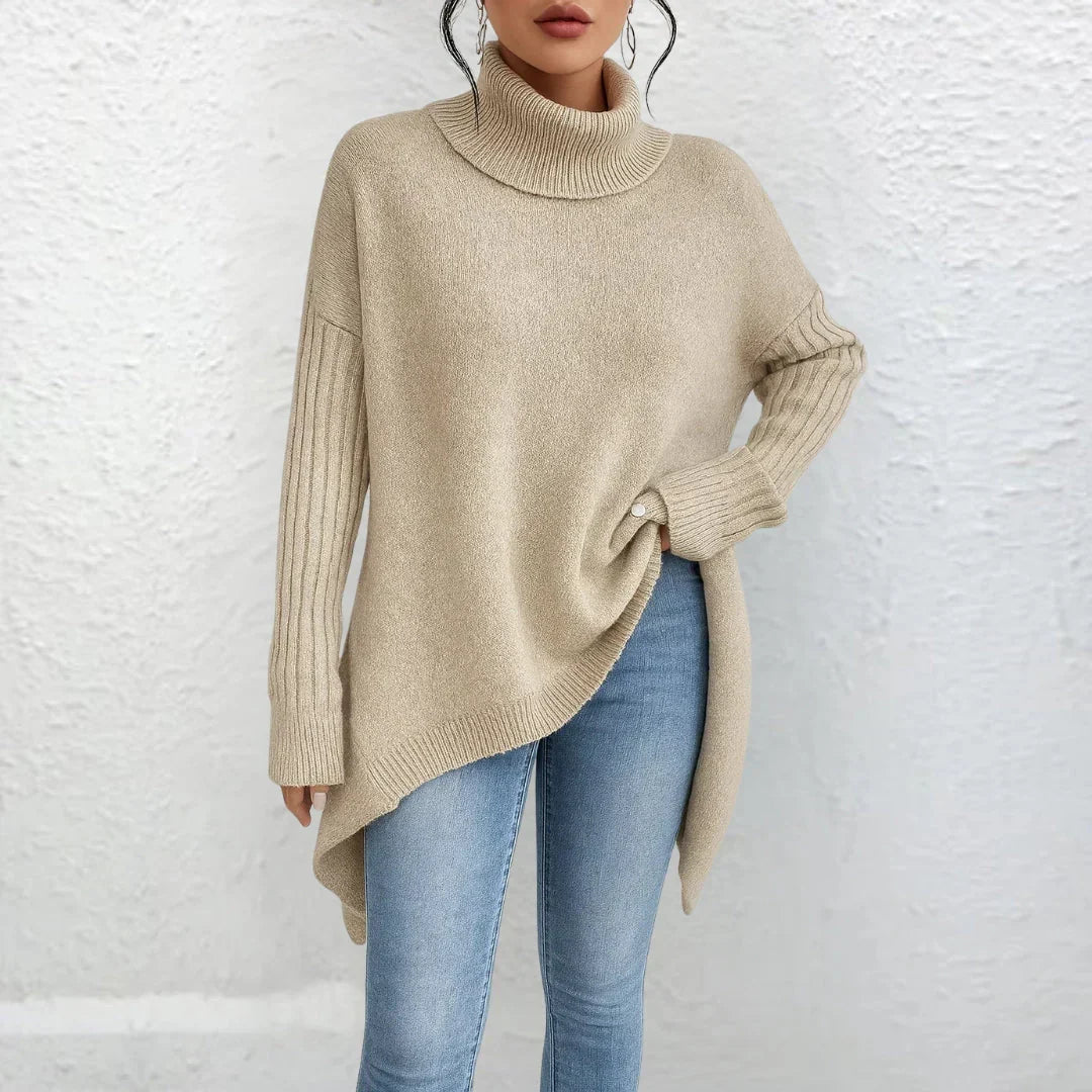 Briar | Women's Loose Turtle Neck Knit Sweater