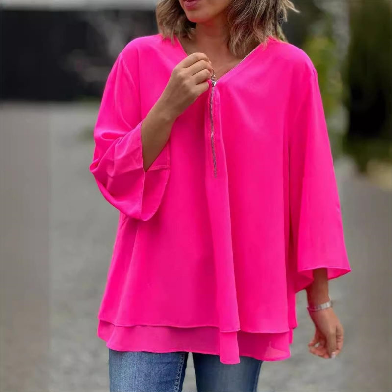 Wren | Women's Zipped Comfort Blouse