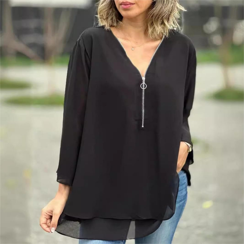 Wren | Women's Zipped Comfort Blouse