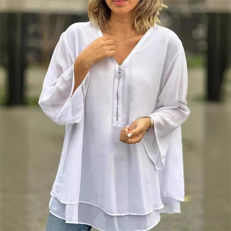 Wren | Women's Zipped Comfort Blouse