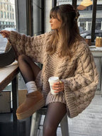 Marlowe | Women's Cozy Cable Knit Warm Comfort Sweater