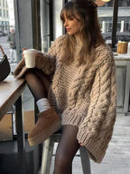 Marlowe | Women's Cozy Cable Knit Warm Comfort Sweater
