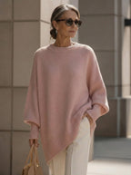 Rowan | Women's Elegant Oversized Knit Poncho Jumper