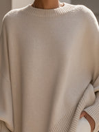 Rowan | Women's Elegant Oversized Knit Poncho Jumper