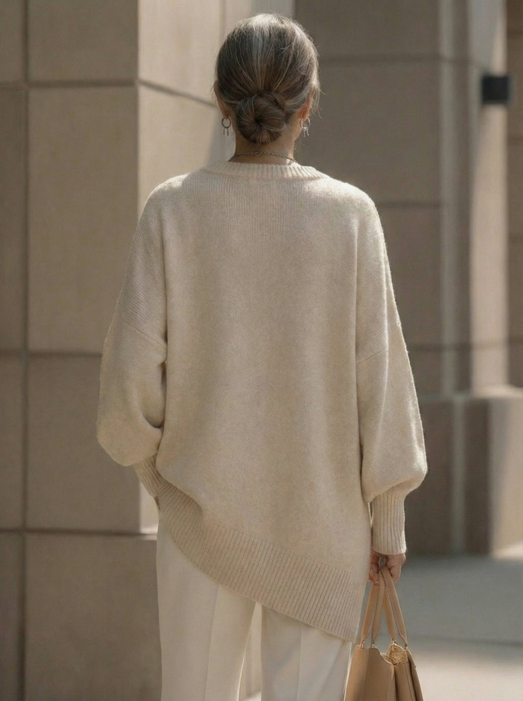 Rowan | Women's Elegant Oversized Knit Poncho Jumper