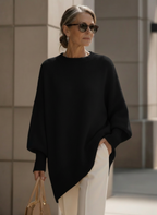 Rowan | Women's Elegant Oversized Knit Poncho Jumper