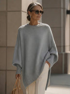 Rowan | Women's Elegant Oversized Knit Poncho Jumper