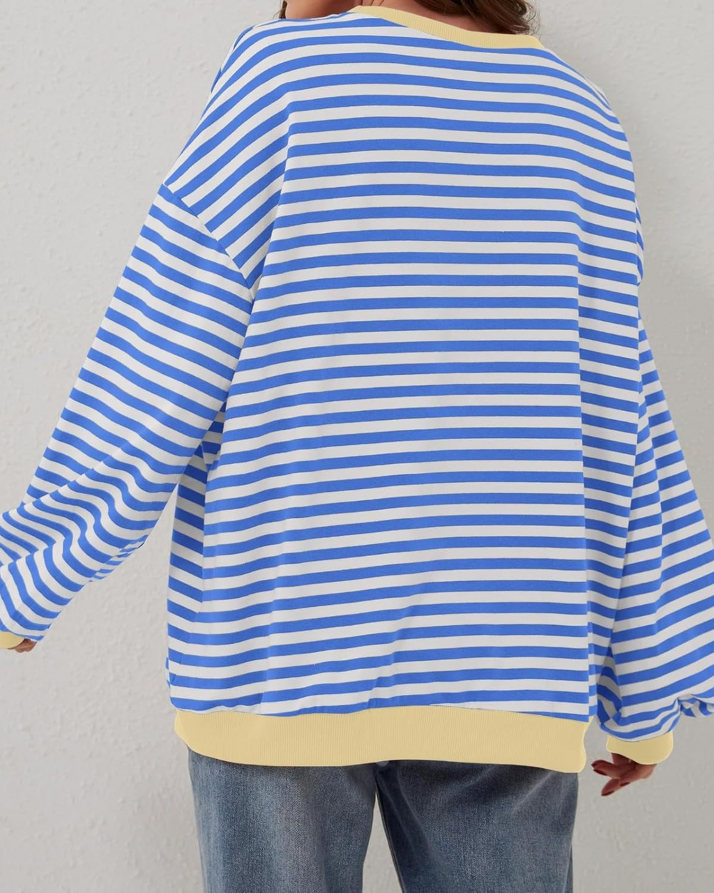 Idris | Women's Bold Striped Sweatshirt with Neon Accents