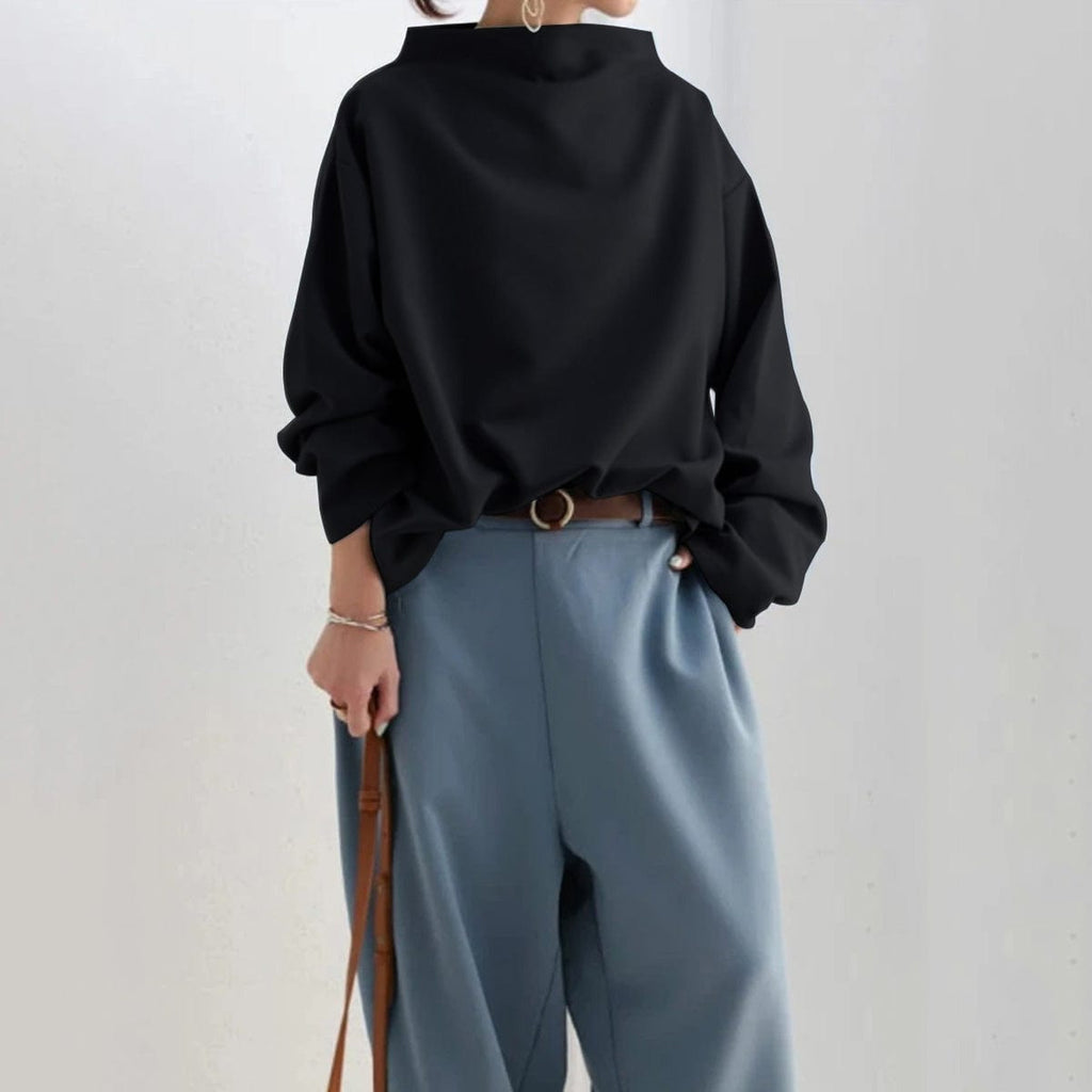Aria | Women's Warm Oversized Neck Blouse