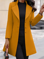 Sage | Women's Slim Fit Double-Breasted Longline Blazer