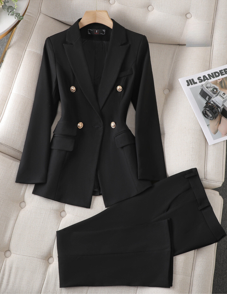 Jolene | Women's Elegant Tailored Double-Breasted Blazer Set
