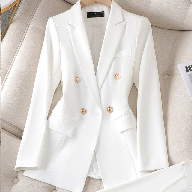 Jolene | Women's Elegant Tailored Double-Breasted Blazer Set