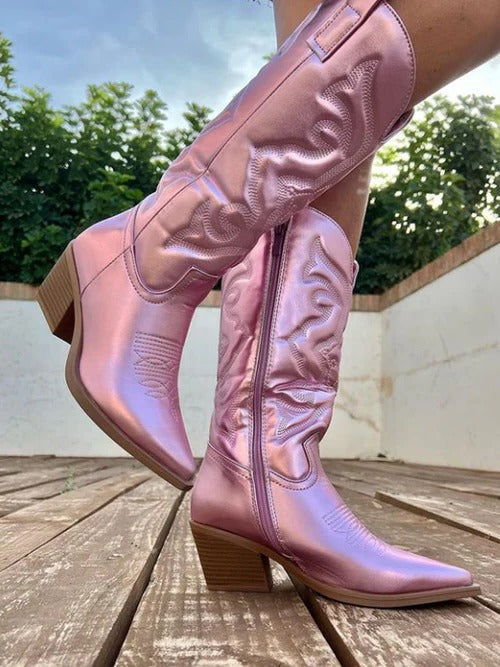 Lana | Women's Knee High Heeled Cowboy Boots
