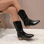 Lana | Women's Knee High Heeled Cowboy Boots