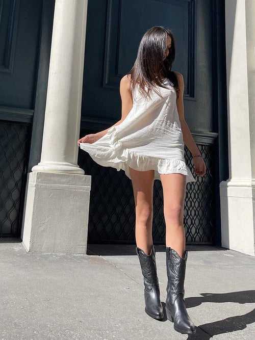 Lana | Women's Knee High Heeled Cowboy Boots