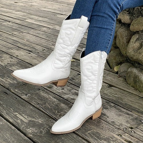 Lana | Women's Knee High Heeled Cowboy Boots