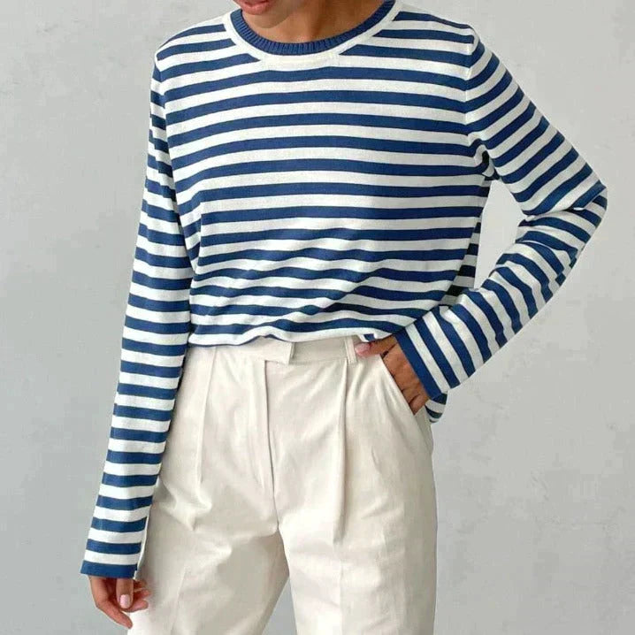 Thea | Women's Timeless Striped Shirt