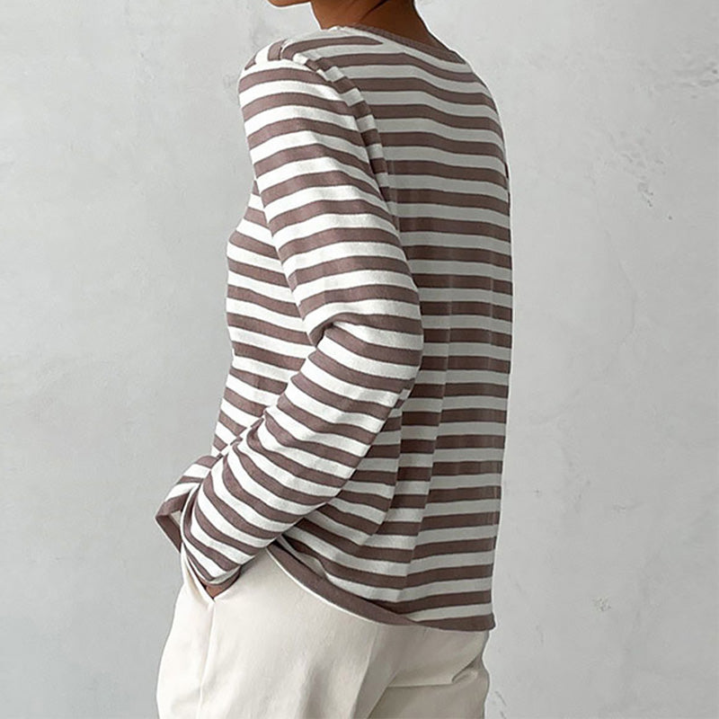 Thea | Women's Timeless Striped Shirt