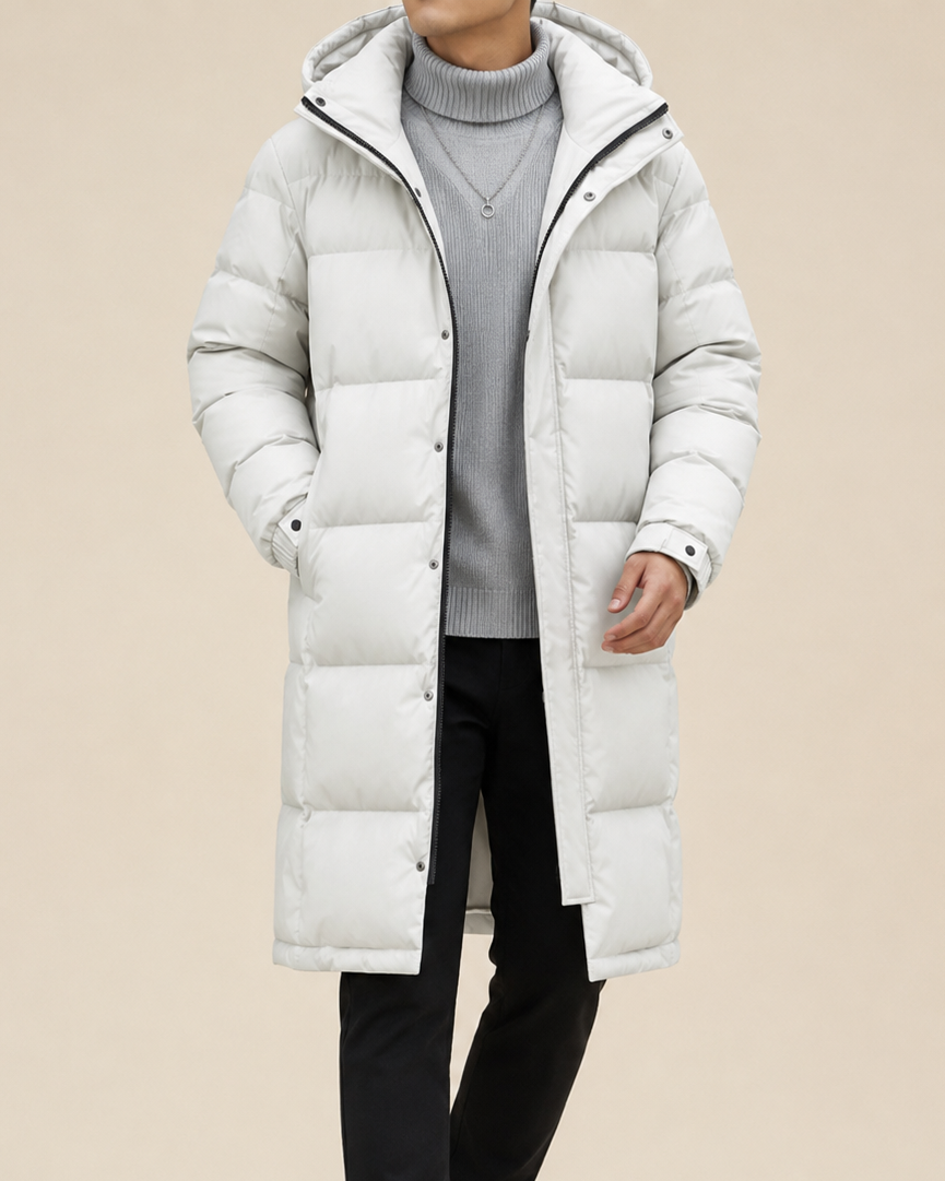 Zane | Men's Longline Hooded Winter Coat