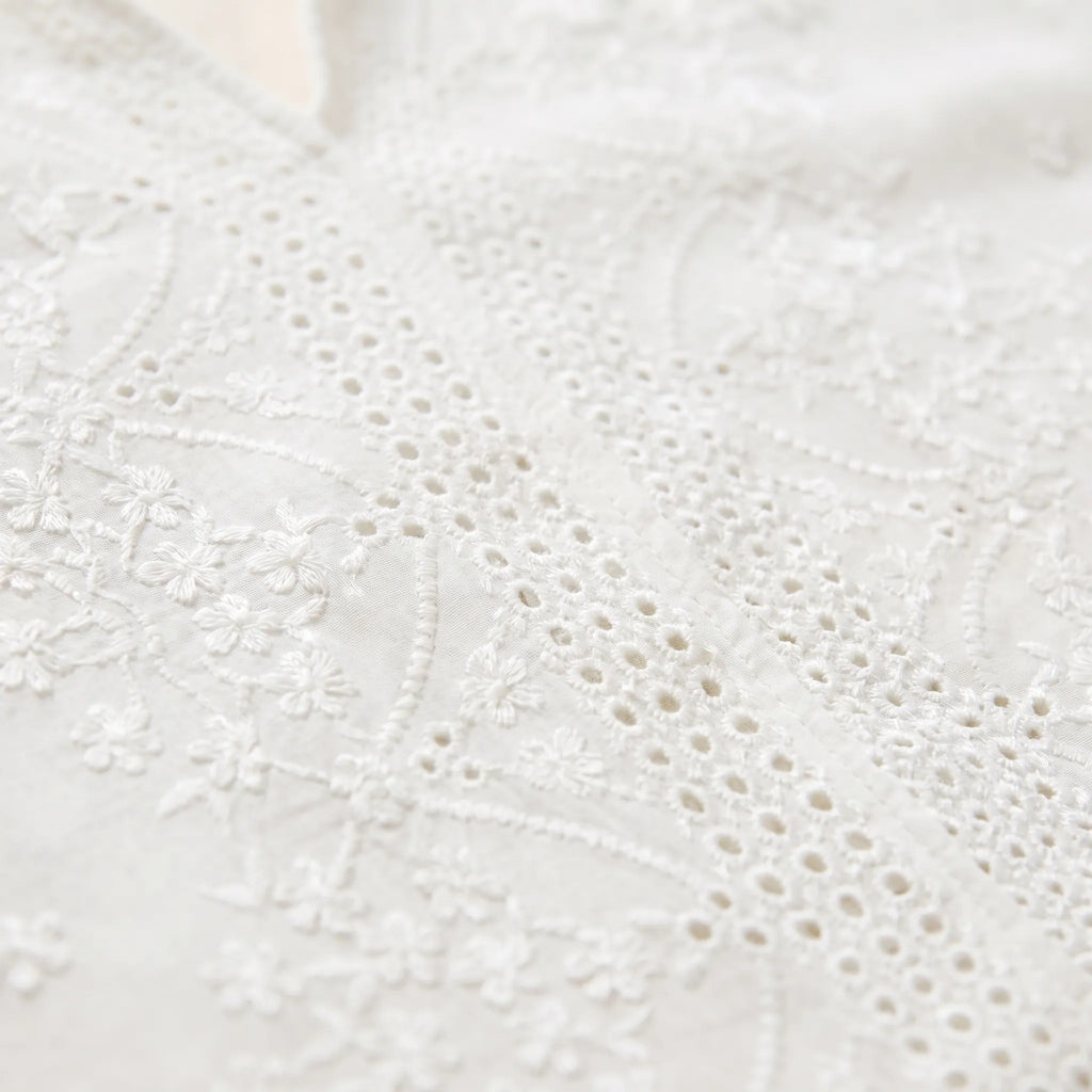 Aerelle - Embroidered Floral Blouse