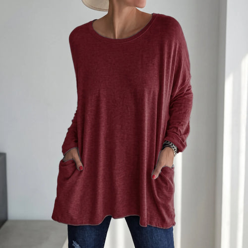 Aerisya - Relaxed Long Sleeve Going Out Top