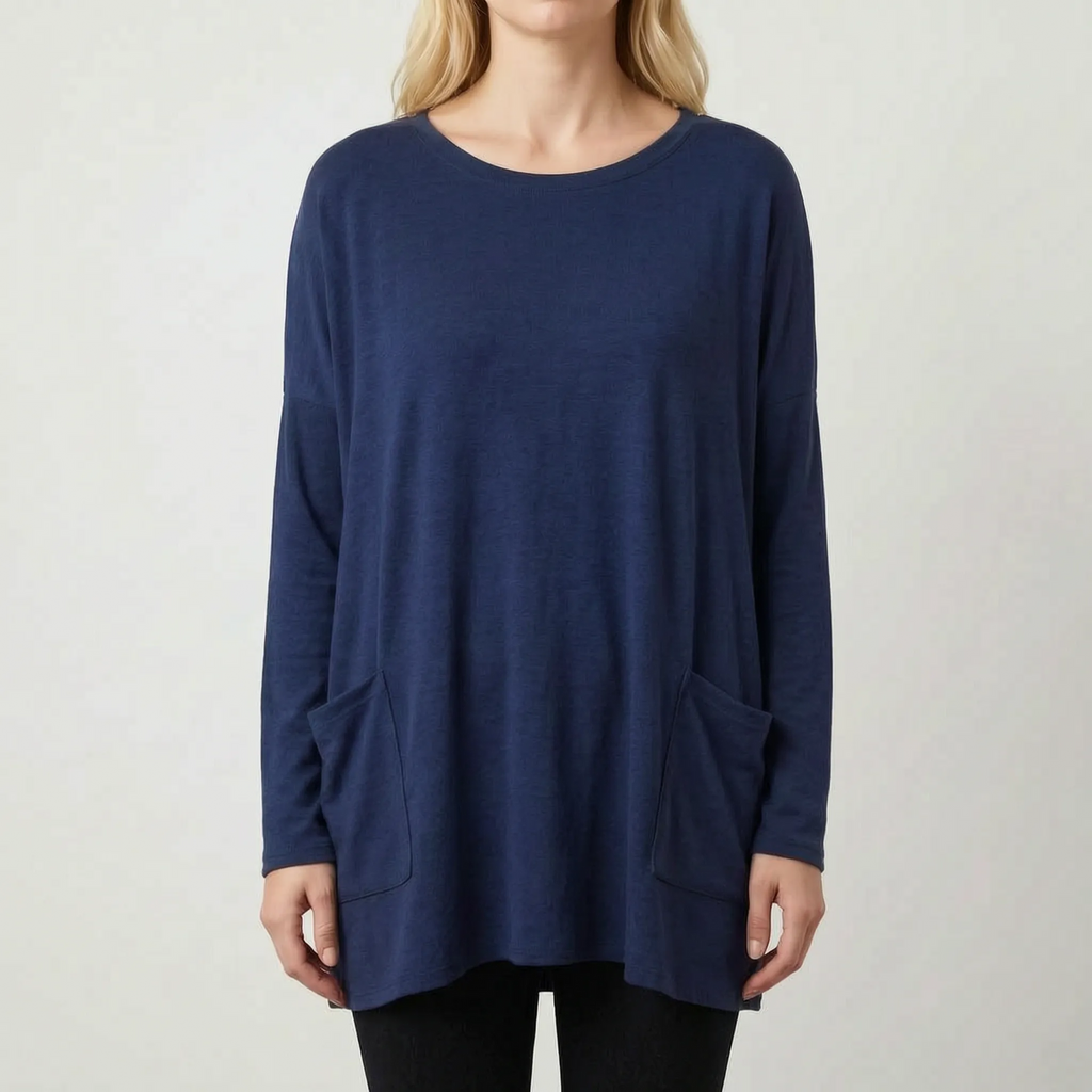 Aerisya - Relaxed Long Sleeve Going Out Top
