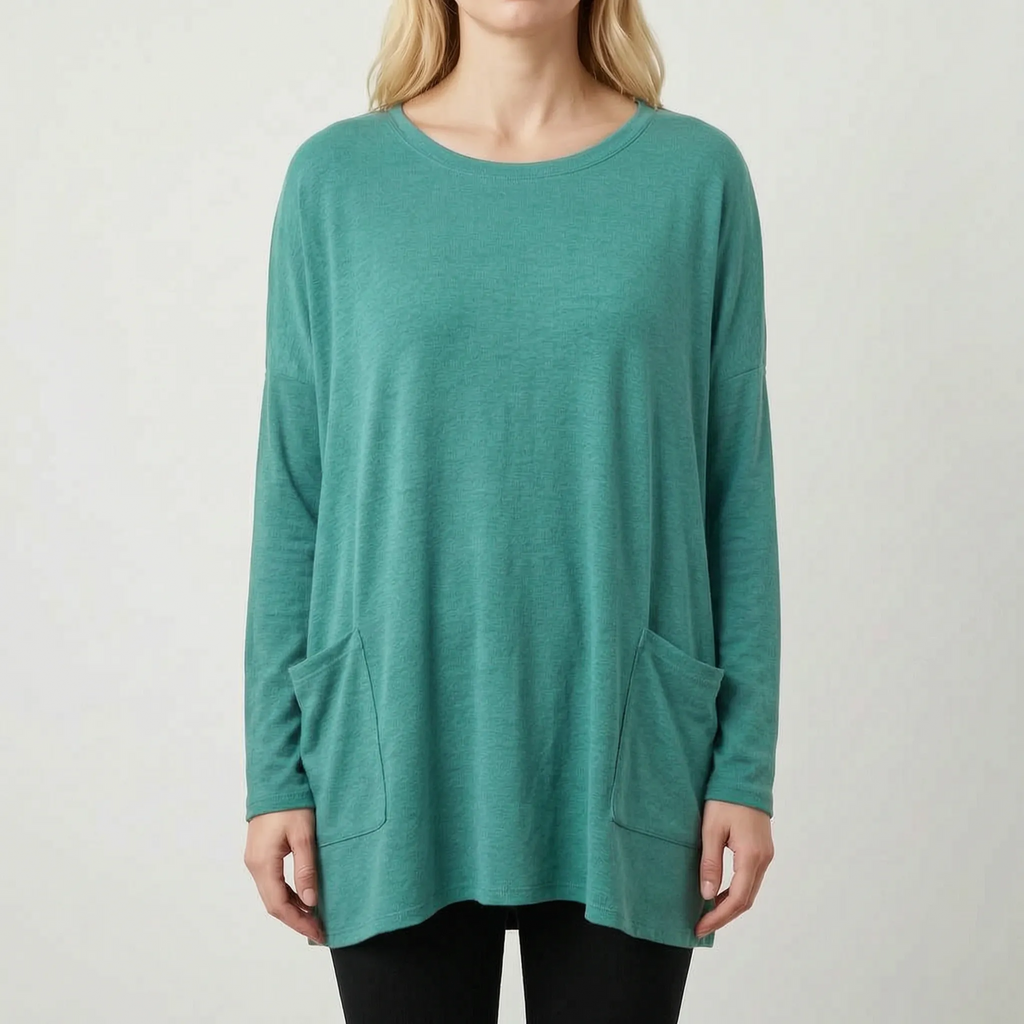 Aerisya - Relaxed Long Sleeve Going Out Top