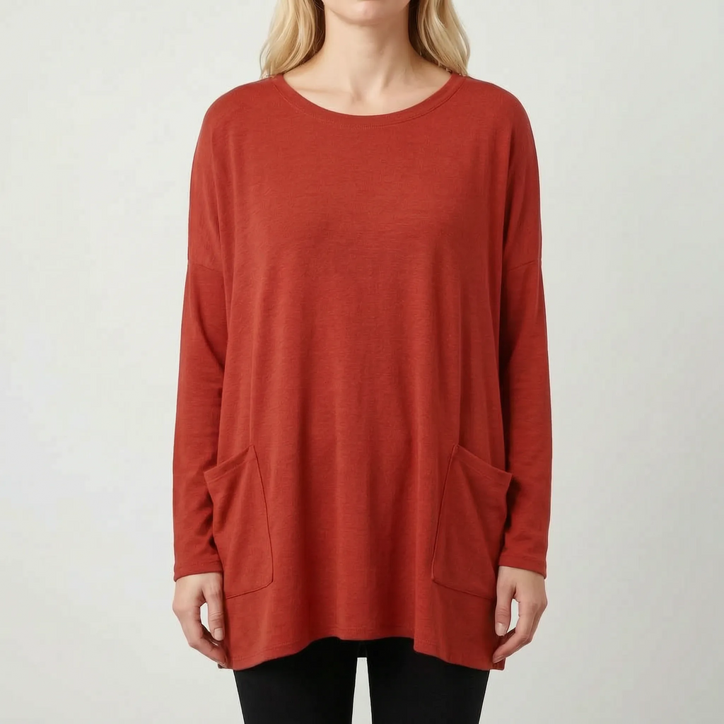Aerisya - Relaxed Long Sleeve Going Out Top
