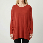 Aerisya - Relaxed Long Sleeve Going Out Top