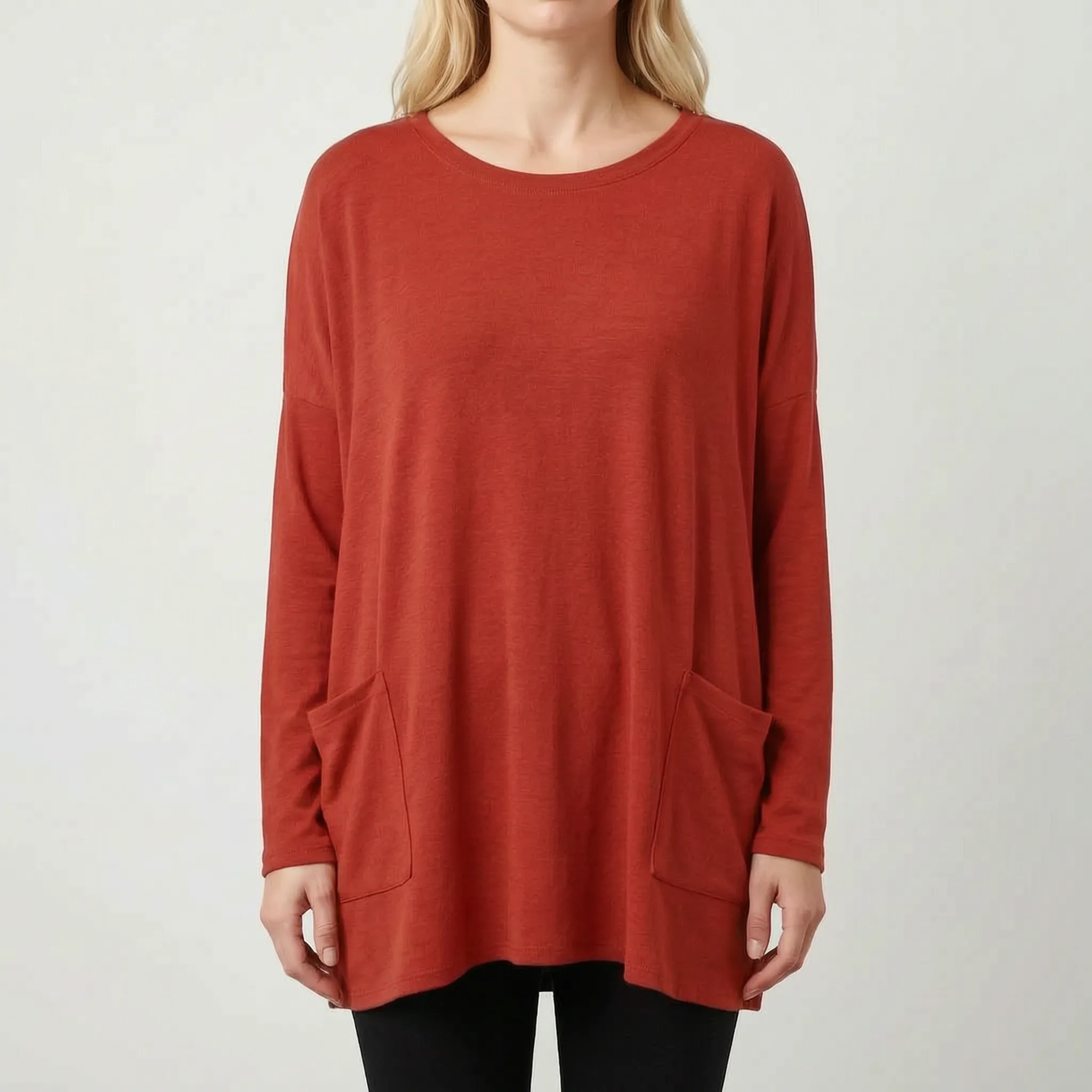 Aerisya - Relaxed Long Sleeve Going Out Top