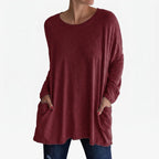 Aerisya - Relaxed Long Sleeve Going Out Top