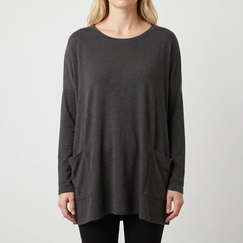 Aerisya - Relaxed Long Sleeve Going Out Top