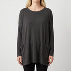 Aerisya - Relaxed Long Sleeve Going Out Top