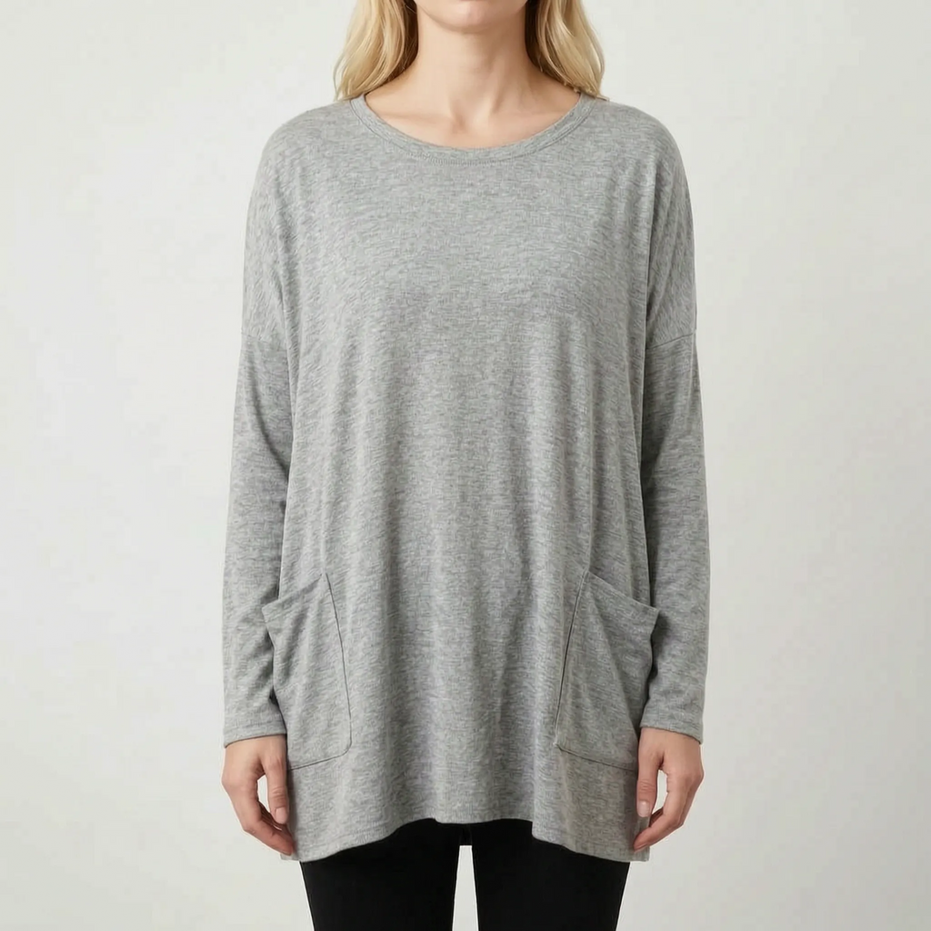 Aerisya - Relaxed Long Sleeve Going Out Top