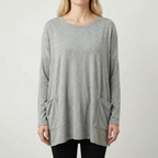 Aerisya - Relaxed Long Sleeve Going Out Top