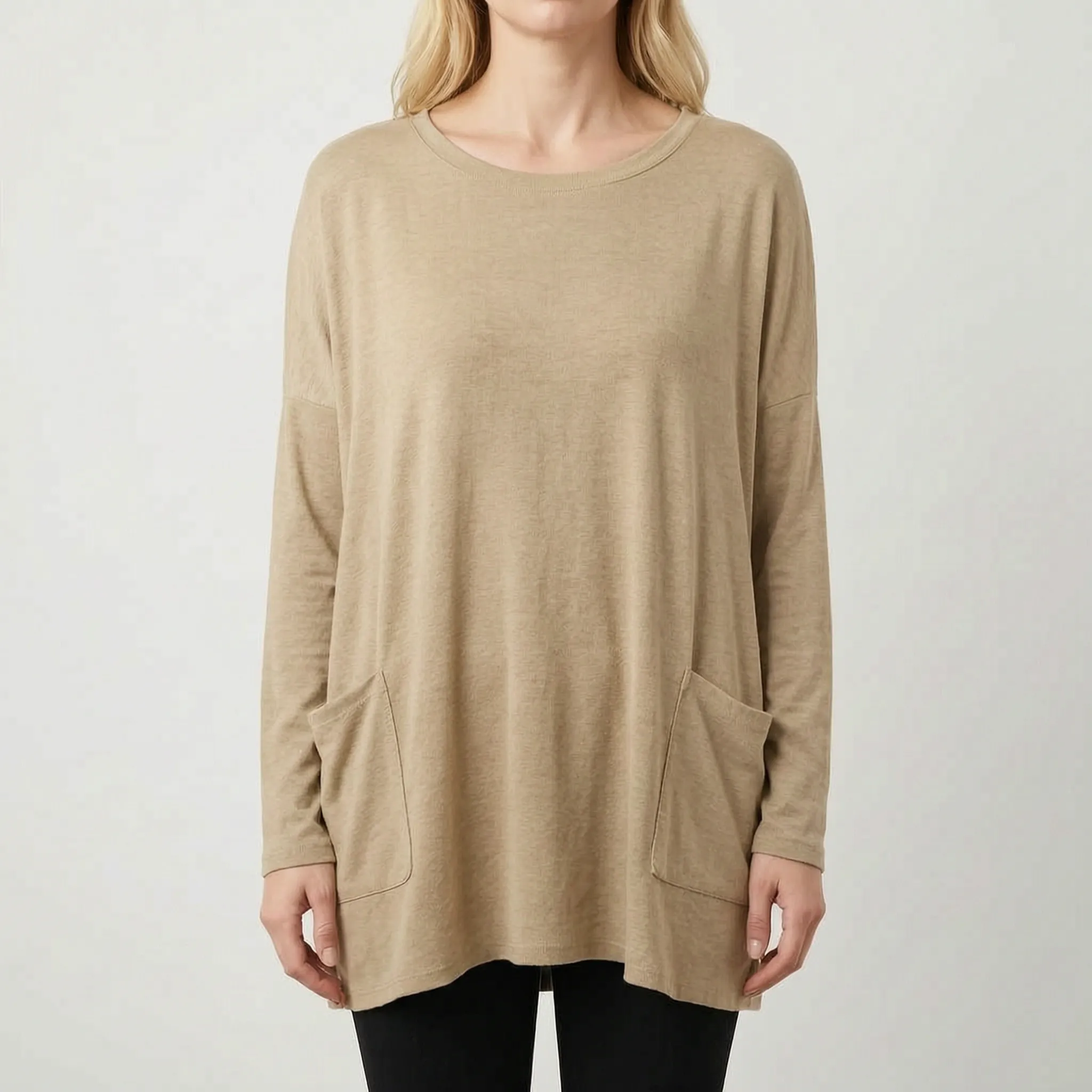 Aerisya - Relaxed Long Sleeve Going Out Top