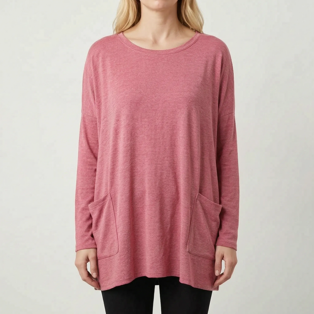 Aerisya - Relaxed Long Sleeve Going Out Top
