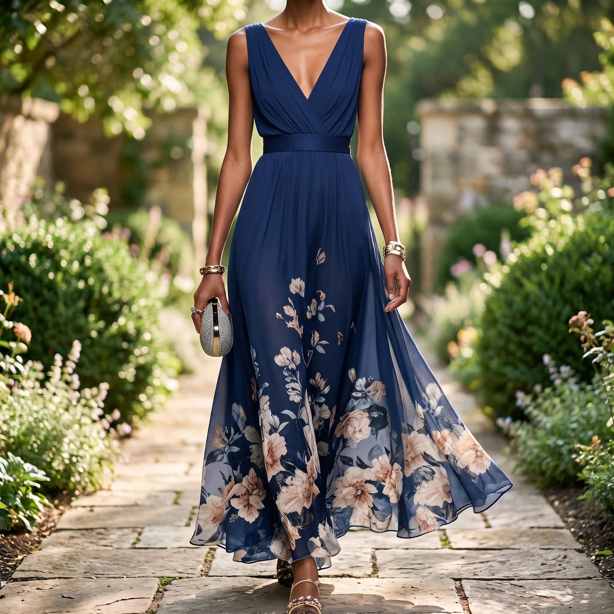 Aethelia - Floral Maxi Dress