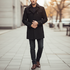 Rowan | Men's Stylish Double-Breasted Trench Coat